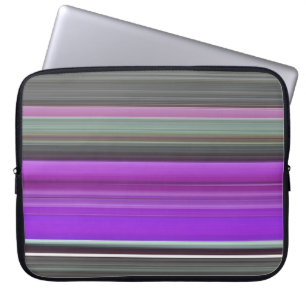 Abstrakte Nummer 1: Lila und grau Laptopschutzhülle
