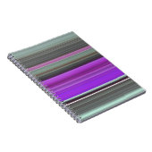 Abstrakte Nummer 1: Lila und grau Notizblock (Rechte Seite)