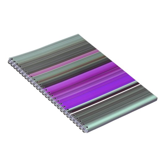 Abstrakte Nummer 1: Lila und grau Notizblock (Rechte Seite)