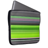 Abstrakte Nummer 1: Limon und grau Laptopschutzhülle (Vorne Rechts)