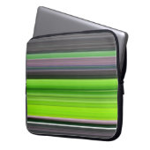 Abstrakte Nummer 1: Limon und grau Laptopschutzhülle (Vorderseite Links)