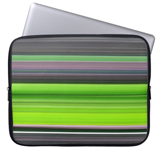 Abstrakte Nummer 1: Limon und grau Laptopschutzhülle (Vorderseite)