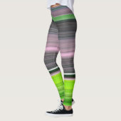 Abstrakte Nummer 1: Limon und grau Leggings (Links)