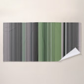 Abstrakte Nummer 1: Olive green und grau Badehandtuch (Badehandtuch)