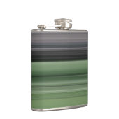 Abstrakte Nummer 1: Olive green und grau Flachmann (Rechts)