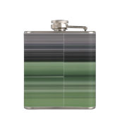 Abstrakte Nummer 1: Olive green und grau Flachmann (Rückseite)