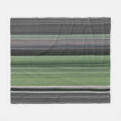 Abstrakte Nummer 1: Olive green und grau Fleecedecke (Vorderseite (Horizontal))
