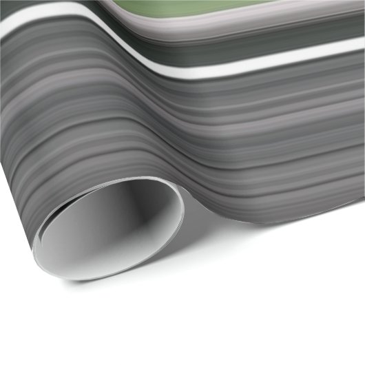 Abstrakte Nummer 1: Olive green und grau Geschenkpapier (Rolleneckpunkt)