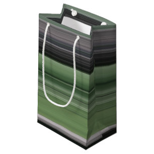 Abstrakte Nummer 1: Olive green und grau Kleine Geschenktüte
