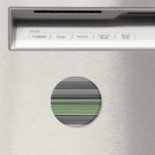 Abstrakte Nummer 1: Olive green und grau Magnet (In Situ (Geschirrspüler))