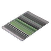 Abstrakte Nummer 1: Olive green und grau Notizblock (Linke Seite)