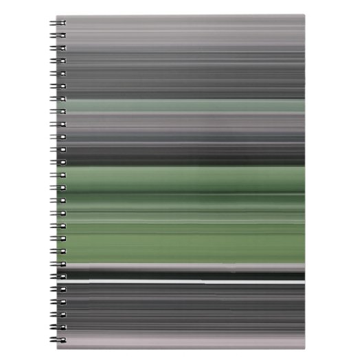 Abstrakte Nummer 1: Olive green und grau Notizblock (Vorderseite)