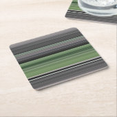 Abstrakte Nummer 1: Olive green und grau Rechteckiger Pappuntersetzer (angewinkelt)