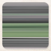 Abstrakte Nummer 1: Olive green und grau Rechteckiger Pappuntersetzer (Vorderseite)