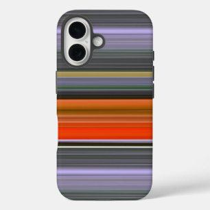 Abstrakte Nummer 1: Orange und Grau iPhone 16 Hülle