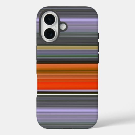 Abstrakte Nummer 1: Orange und Grau Case-Mate iPhone Hülle (Rückseite)