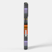 Abstrakte Nummer 1: Orange und Grau Case-Mate iPhone Hülle (Rückseite / Rechts)