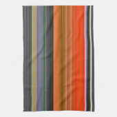 Abstrakte Nummer 1: Orange und Grau Geschirrtuch (Vertikal)