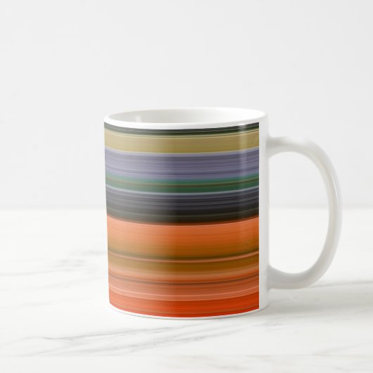 Abstrakte Nummer 1: Orange und Grau Kaffeetasse (Rechts)