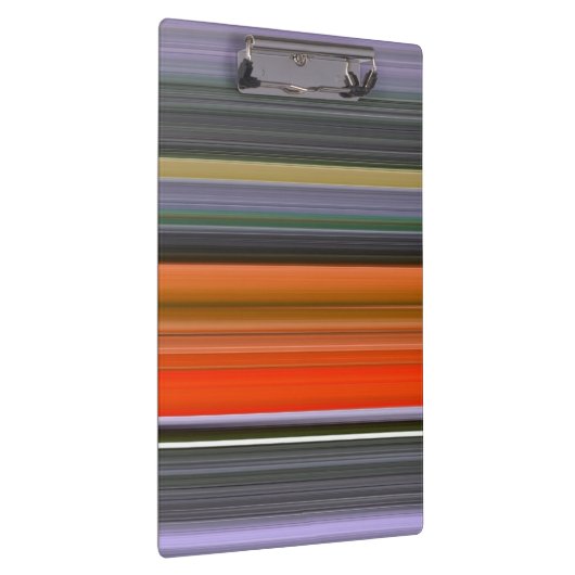 Abstrakte Nummer 1: Orange und Grau Klemmbrett (Rechts)