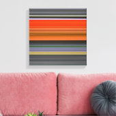 Abstrakte Nummer 1: Orange und Grau Leinwanddruck (Insitu (Wohnzimmer))