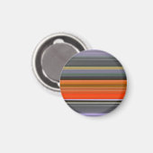 Abstrakte Nummer 1: Orange und Grau Magnet (Vorderseite/Rückseite)