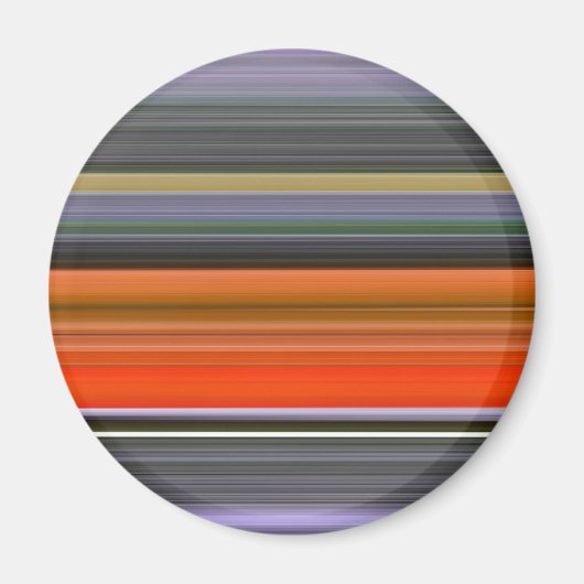 Abstrakte Nummer 1: Orange und Grau Magnet (Vorne)