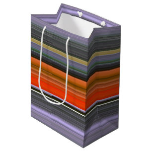 Abstrakte Nummer 1: Orange und Grau Mittlere Geschenktüte