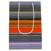 Abstrakte Nummer 1: Orange und Grau Mittlere Geschenktüte (Rückseite)