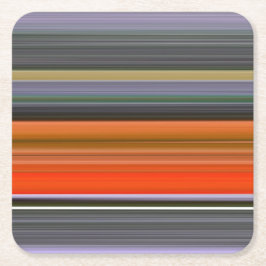 Abstrakte Nummer 1: Orange und Grau Rechteckiger Pappuntersetzer