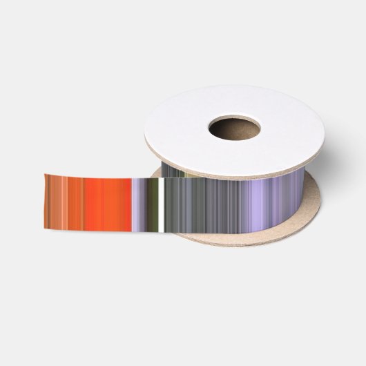 Abstrakte Nummer 1: Orange und Grau Satinband (Spule)