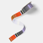 Abstrakte Nummer 1: Orange und Grau Satinband (Rückseite)