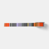 Abstrakte Nummer 1: Orange und Grau Satinband (Vorderseite)