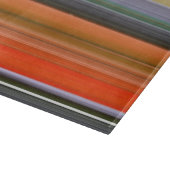 Abstrakte Nummer 1: Orange und Grau Schneidebrett (Ecke)