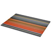 Abstrakte Nummer 1: Orange und Grau Schneidebrett (Ecke)