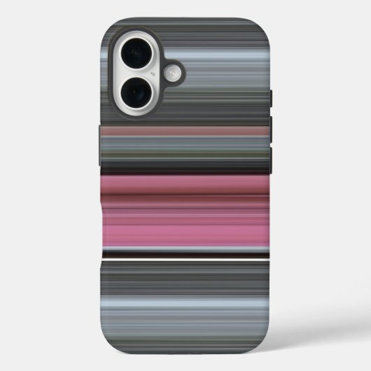Abstrakte Nummer 1: Rosa und Grau Case-Mate iPhone Hülle (Rückseite)