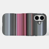 Abstrakte Nummer 1: Rosa und Grau Case-Mate iPhone Hülle (Rückseite (Horizontal))