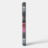 Abstrakte Nummer 1: Rosa und Grau Case-Mate iPhone Hülle (Rückseite / Links)