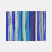 Abstrakte Nummer 2: Blaue Unschärfe Fleecedecke (Vorderseite (Horizontal))