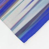Abstrakte Nummer 2: Blaue Unschärfe Fleecedecke (Ecke)