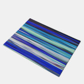 Abstrakte Nummer 2: Blaue Unschärfe Fußmatte (Schrägansicht)