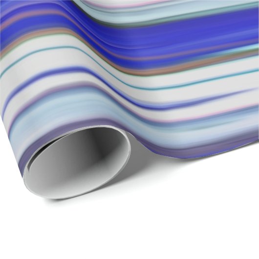 Abstrakte Nummer 2: Blaue Unschärfe Geschenkpapier (Rolleneckpunkt)