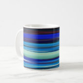Abstrakte Nummer 2: Blaue Unschärfe Kaffeetasse (Vorderseite Links)