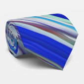 Abstrakte Nummer 2: Blaue Unschärfe Krawatte (Gerollt)