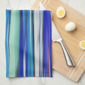 Abstrakte Nummer 2: Blaue Unschärfe Küchentuch (Viertel Falte)