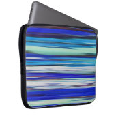 Abstrakte Nummer 2: Blaue Unschärfe Laptopschutzhülle (Vorne Rechts)