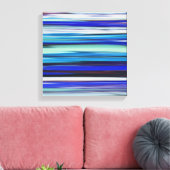 Abstrakte Nummer 2: Blaue Unschärfe Leinwanddruck (Insitu (Wohnzimmer))