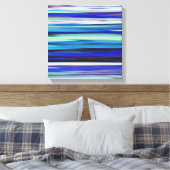 Abstrakte Nummer 2: Blaue Unschärfe Leinwanddruck (Insitu (Schlafzimmer))