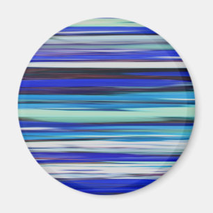 Abstrakte Nummer 2: Blaue Unschärfe Magnet