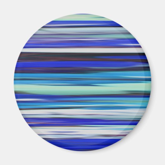 Abstrakte Nummer 2: Blaue Unschärfe Magnet (Vorne)